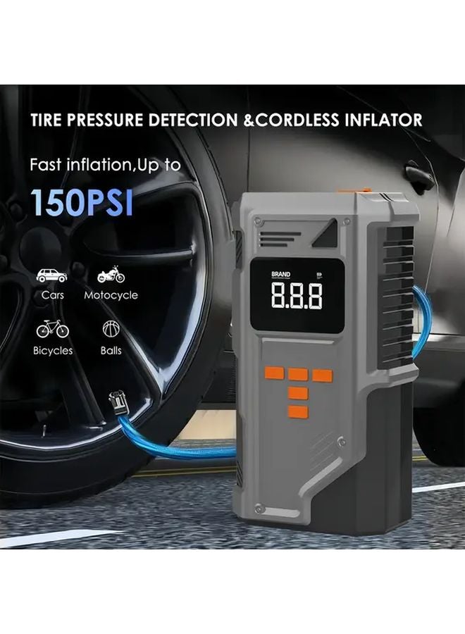 Advanced Intelligent Inflator 9 In 1 Car Battery Starter Kit With Air Compressor And Jump Starter - Image 3